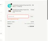 10FLASH25 coupon verification screenshot