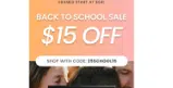 25SCHOOL15 coupon verification screenshot