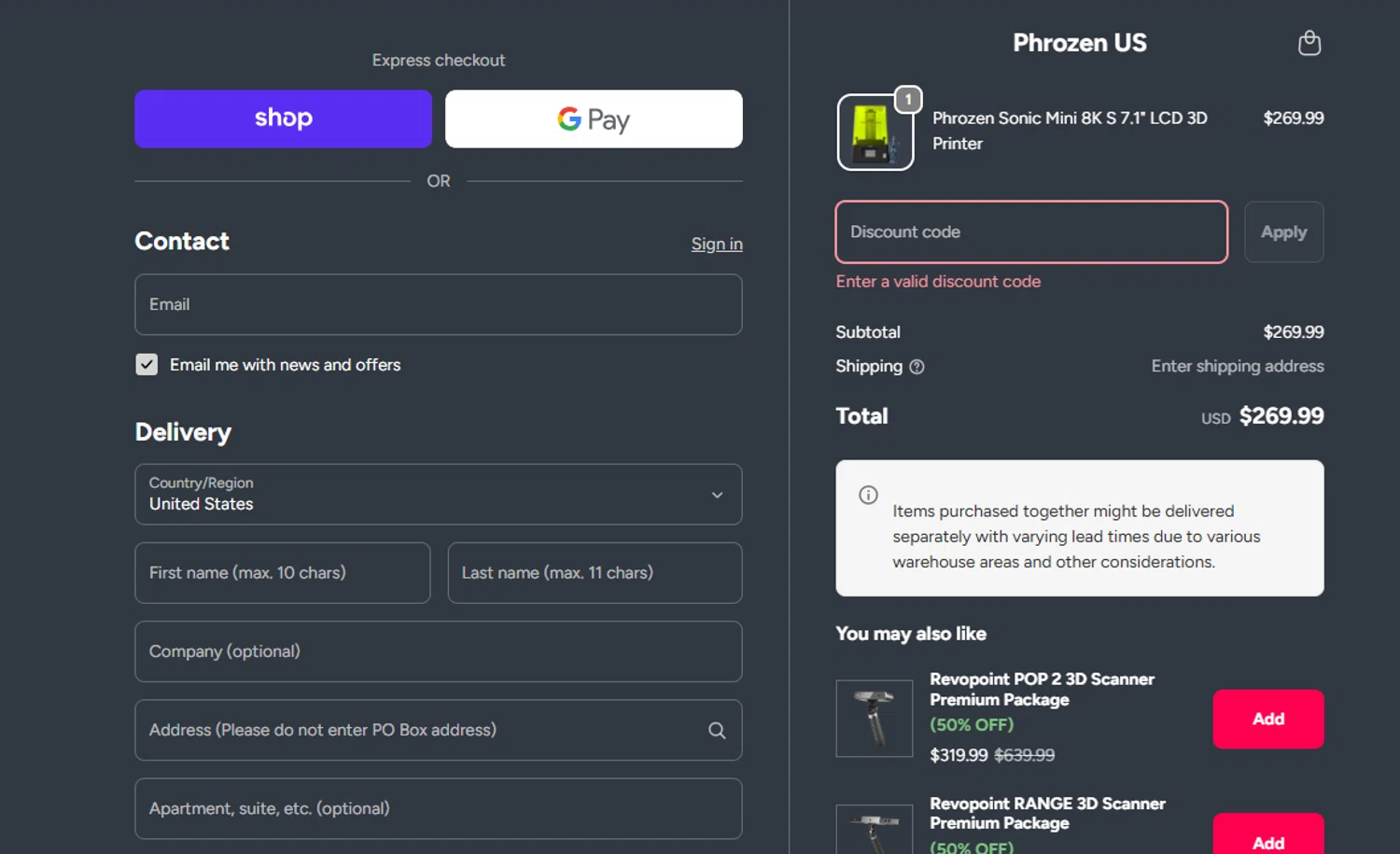 Phrozen Technology promo code screenshot showing code 3DPN20 applied at Phrozen Technology checkout page. Uploaded by SimplyCodes community member BrilliantChaser2585 on Dec 23, 2025