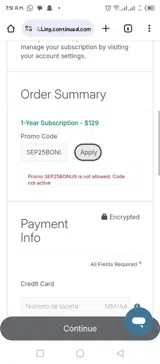 Physical Therapy coupon verification screenshot