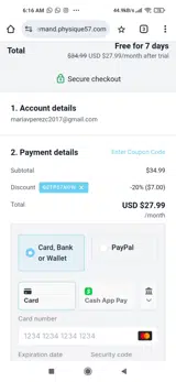 GETP57NOW coupon verification screenshot