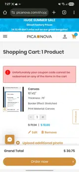 BLANKETS15 coupon verification screenshot