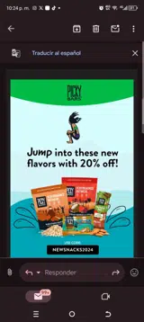 Newsnacks2024 coupon verification screenshot