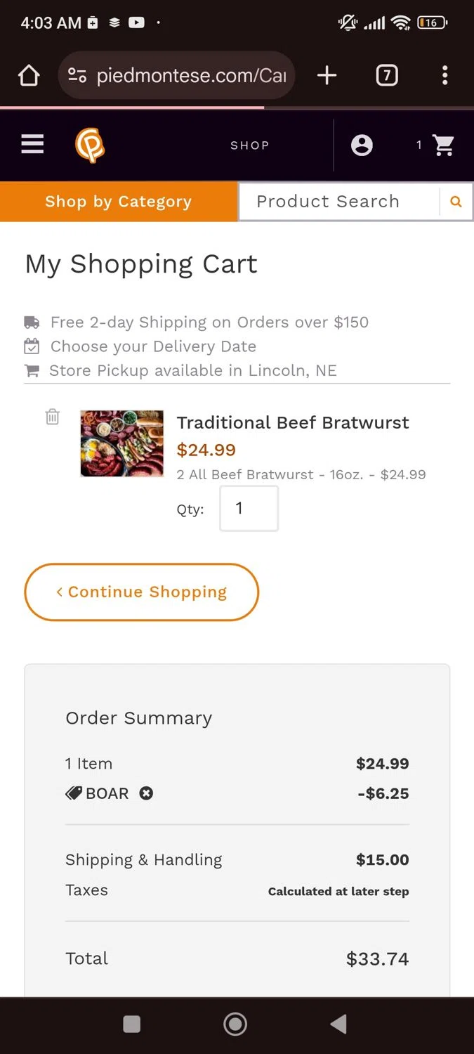 how to use Certified Piedmontese coupons
