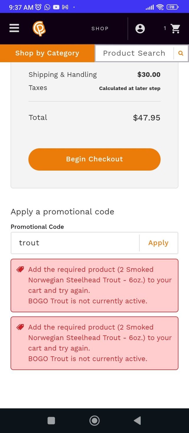 Piedmontese checkout page showing Piedmontese promo code box | Screenshot taken by SimplyCodes community member on Jul 30, 2025