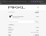 PIKKL20 coupon verification screenshot