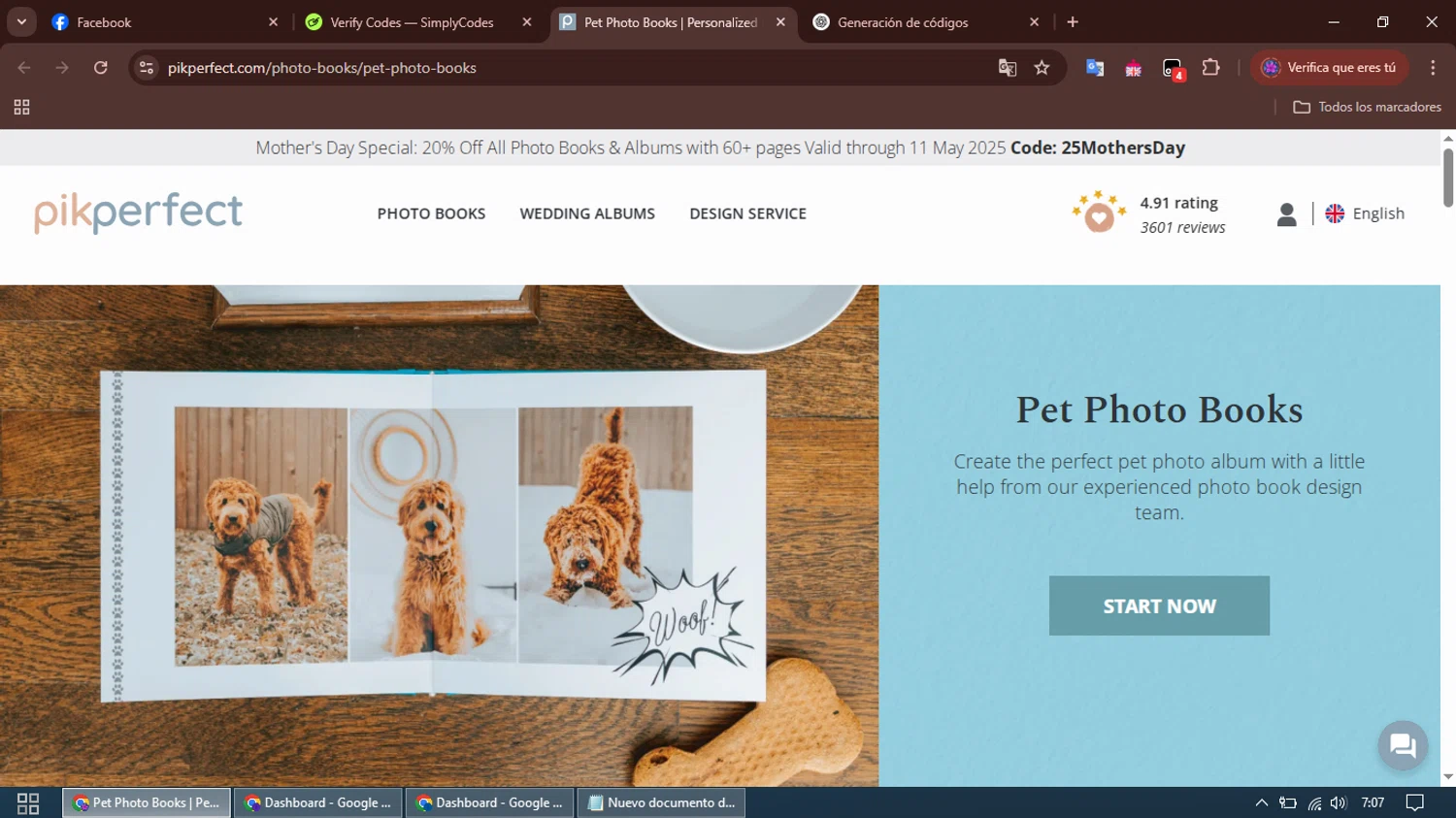 PikPerfect checkout page showing PikPerfect promo code box | Screenshot taken by SimplyCodes community member on Mar 24, 2025