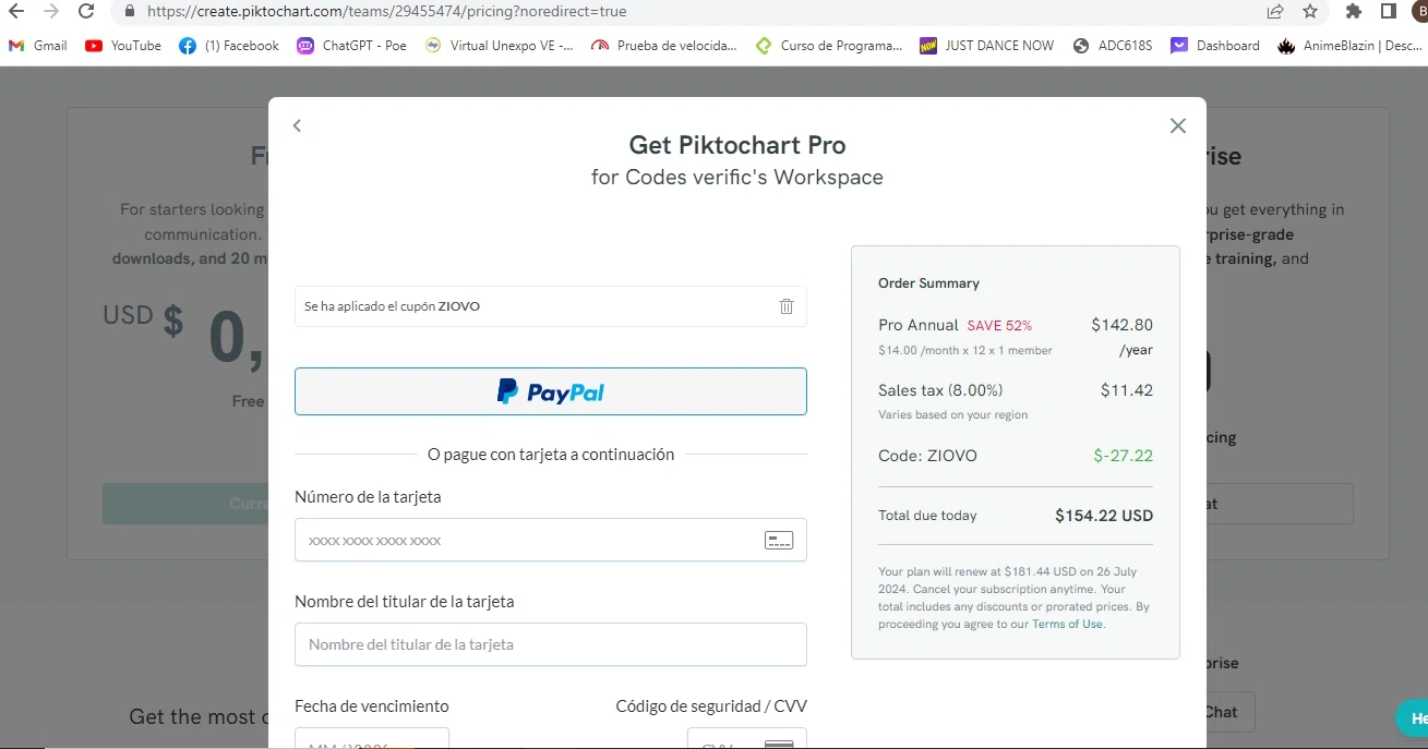 how to use Piktochart coupons