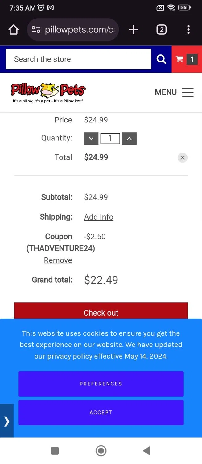 how to use My Pillow Pets coupons