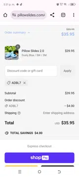 ADBL7 coupon verification screenshot