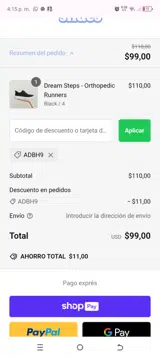 ADBH9 coupon verification screenshot