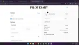 Pilot Diary coupon verification screenshot