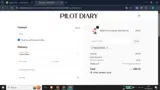 Pilot Diary coupon verification screenshot
