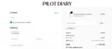Pilot Diary coupon verification screenshot