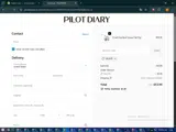 Pilot Diary coupon verification screenshot