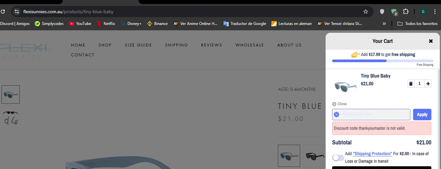 Pinch a Penny coupon code screenshot showing code TAB35 applied at Pinch a Penny checkout page. Uploaded by SimplyCodes community member Mulan5674851292422 on Mar 18, 2025