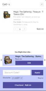 20OFF coupon verification screenshot