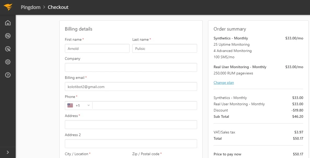 how to use Pingdom coupons