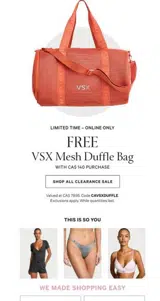 PINK by Victoria’s Secret coupon verification screenshot