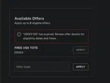 PINK by Victoria’s Secret coupon verification screenshot