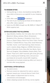 PINK by Victoria’s Secret coupon verification screenshot