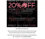 thankgiving coupon verification screenshot