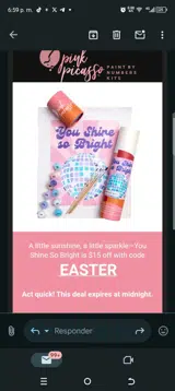 Easter coupon verification screenshot