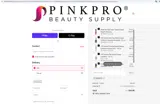 PinkPro Beauty Supply coupon verification screenshot
