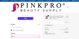 PinkPro Beauty Supply coupon verification screenshot