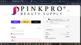 PinkPro Beauty Supply coupon verification screenshot