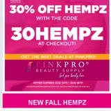 PinkPro Beauty Supply coupon verification screenshot