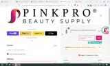 PinkPro Beauty Supply coupon verification screenshot