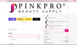 PinkPro Beauty Supply coupon verification screenshot