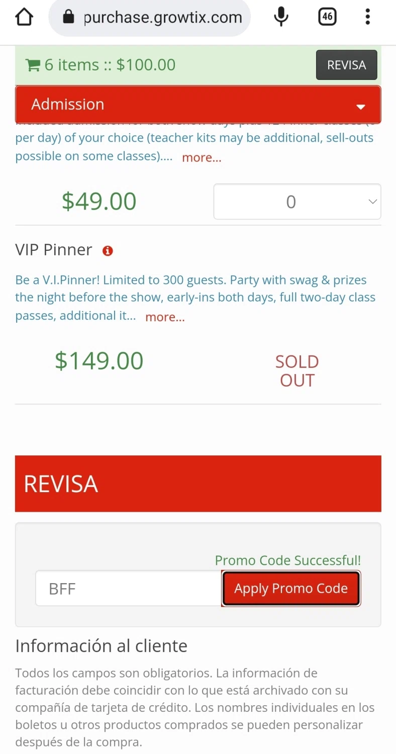 how to use Pinners Conference coupons