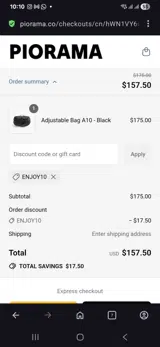 Enjoy10 coupon verification screenshot