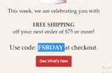 FSBDAY coupon verification screenshot