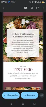 Festive10 coupon verification screenshot
