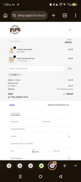 SHARK15 coupon verification screenshot