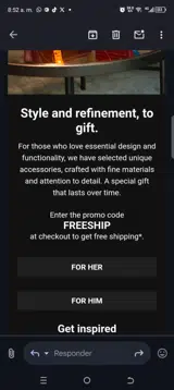 Piquadro coupon verification screenshot