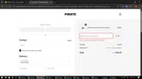PIRATE WORLDWIDE coupon verification screenshot