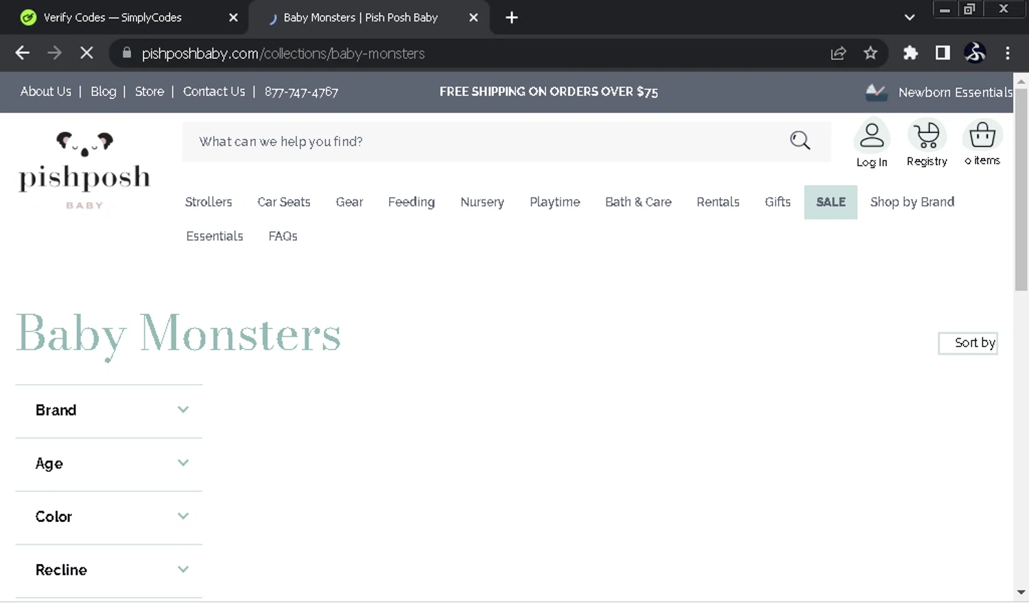 PishPosh Baby discount code screenshot showing code WELCOME10 applied at PishPosh Baby checkout page. Uploaded by SimplyCodes community member SwiftOwl697 on Dec 19, 2025