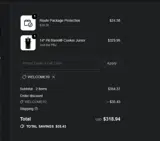 welcome10 coupon verification screenshot