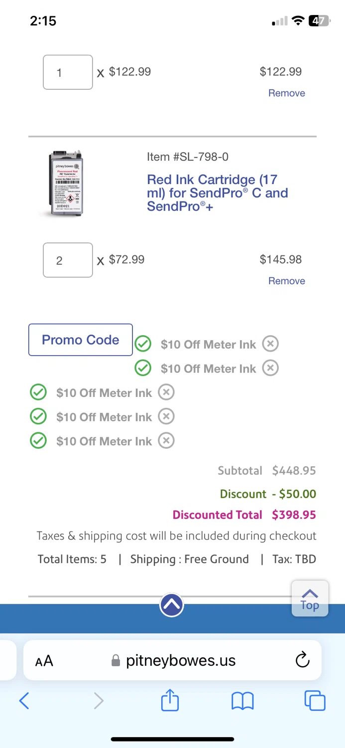 Pitney Bowes Promo Codes $40 Off September 2024