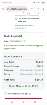 Pittsburgh Pirates coupon verification screenshot