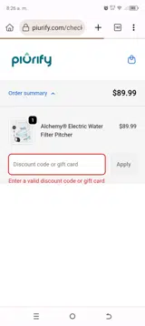 DANIEL20 coupon verification screenshot