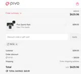 PV10 coupon verification screenshot