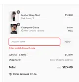CODE10 coupon verification screenshot