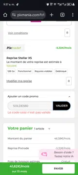 SOLDES60 coupon verification screenshot