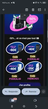 French25 coupon verification screenshot