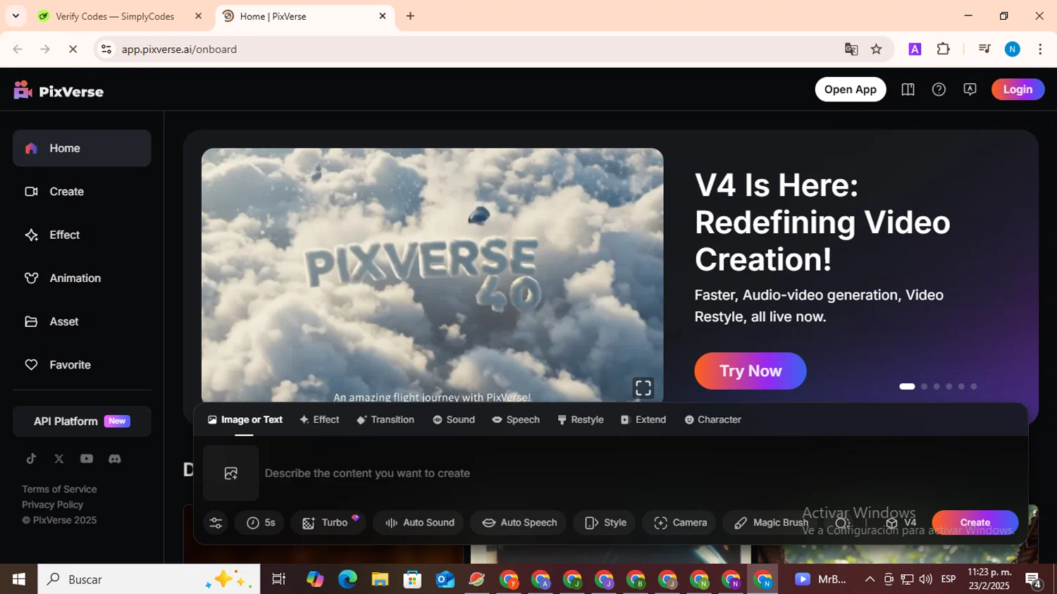 PixVerse promo code screenshot showing code SUMMER10 applied at PixVerse checkout page. Uploaded by SimplyCodes community member CoinHawk678 on Feb 24, 2025
